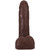 The Realistic Cock Ultraskyn 6" With Balls Chocolate