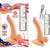 All American Mini Whoppers Vibrating 4" Curved Dong With Balls Flesh