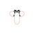 Leather Figure-8 C&B Divider - Black