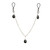 Nipple Play Non-Piercing Nipple Chain Jewelry Onyx