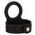 Silicone Tri-Snap Scrotum Support Ring Medium Black