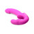 Strap U Evoke Super Charged Pink Vibrating Strapless Silicone Dildo