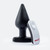 My Secret Remote Vibrating XL Plug Black 1 Ct