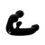Strap U Tri-Volver 7X Vibrating Strapless Strap On Black
