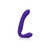 Rechargeable Silicone Love Rider Strapless Strap-On Purple