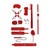 Ouch! Intermediate Bondage Kit Red