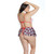 School Girl Fishnet Bralette With Plaid Knit Skirt & Collar White/Red Os/Xl
