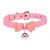 Master Series Golden Kitty Cat Bell Collar Pink/Silver
