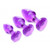 Booty Sparks Glitter Gem Anal Plug Set Purple