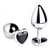 Booty Sparks Black Heart Gem Medium Anal Plug
