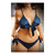 Girl U Want Satin Tie Front Top & Panty Queen Size