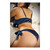 Girl U Want Satin Tie Front Top & Panty Queen Size