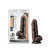 Dr. Skin Plus 7" Girthy Posable Dildo With Balls Chocolate