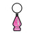 Pink Glitter Butt Plug Keychain