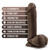 Dr. Skin Plus 8" Posable Dildo With Balls Chocolate