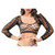 Ladies Sexy Fishnet Front Mesh And Side Design Crotchless And Buttless Leggings Black