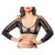 Ladies Funky Tights All Over Sraps Mesh Crotchless And Buttless Leggings Black