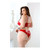 Carmen Wetlook Cropped Bustier & Panty 1X/2X