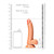 Curved Realistic Dildo With Balls And Suction Cup 7'' Tan