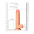 Straight Realistic Dildo With Balls And Suction Cup 8'' Tan