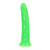 Realrock Glow In The Dark Slim Dildo 8''  Neon Green