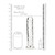Realrock Crystal Clear Straight Realistic Dildo With Suction Cup 8'' Transparent