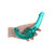 Realrock Crystal Clear Strapless Strap-On 6'' Turquoise
