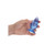 Realrock Crystal Clear Anal Plug 3.5'' Blue