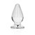 Realrock Crystal Clear Anal Plug 4.5'' Transparent