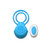 Gossip Love Loops 10X Silicone Cock Ring With Remote Azure