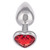 Jewel Small Ruby Heart Plug