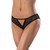 Soft Petals Crotchless Panty Black S/M