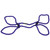 Merci Restrain 6mm Hemp Wrist Or Ankle Cuffs Violet