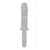 Glas 11" Girthy Cock Double Ended With Handle