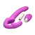 Simply Sweet Candy Crush Purple Vibrating Strapless Strap-On With Remote