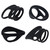 Levelz Set Of 4 Silicone Cock & Ball Rings Black