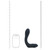 Levelz Vibrating Heating Bendable Tapping Silicone Prostate Stimulator Black