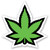 Green Leaf Sticker