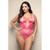 Queen Crotchless Pearl Teddy Queen Size