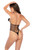 Feather Kiss Fishnet Bodysuit - Os - Black