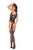 Rose Fishnet Bodystocking - Os - Black