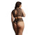 Le Desir Duo Net Key-Hole Bra Set Black Osx