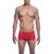 Rose Lace Boy Short Red L/Xl