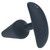 Levelz Classic Vibrating Silicone Anal Plug Small Black