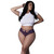 Leather & Lace Cheeky Hipster Plum Queen Size