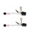 Broad Tip Clamp W/Pink Beads - Adj.