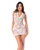 Sheer Lace Halter Babydoll w/Thong 2 pc Set - White L/XL