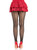 Sweetheart Striped Tights - Os - Black/red