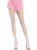 Sweetheart Striped Tights - Os - White/pink