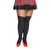 Coquette Thigh High Knit Stockings Black XL